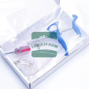 ভ্যাকসিন গান (গ্লাস ছাড়া) High Quality Stainless Steel Veterinary Syringe for Poultry Automatic Continuous Vaccine Injection Gun 0.1-1 Veterinary Syringe