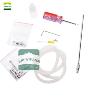 ভ্যাকসিন গান (গ্লাস ছাড়া) High Quality Stainless Steel Veterinary Syringe for Poultry Automatic Continuous Vaccine Injection Gun 0.1-1 Veterinary Syringe