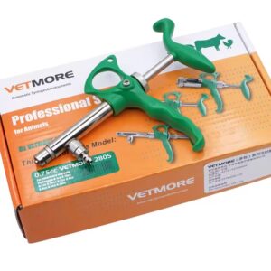 হাই কোয়ালিটি ভ্যাকসিন গান (গ্লাস সহ) 0.1ml- 2ml  Livestock Chicken Vaccine Injection Syringe Veterinary Pig Cattle Sheep Swine Automatic Vaccine Syringe Injector