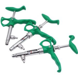 হাই কোয়ালিটি ভ্যাকসিন গান (গ্লাস সহ) 0.1ml- 2ml  Livestock Chicken Vaccine Injection Syringe Veterinary Pig Cattle Sheep Swine Automatic Vaccine Syringe Injector