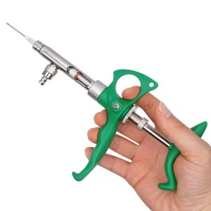 হাই কোয়ালিটি ভ্যাকসিন গান (গ্লাস সহ) 0.1ml- 2ml Livestock Chicken Vaccine Injection Syringe Veterinary Pig Cattle Sheep Swine Automatic Vaccine Syringe Injector
